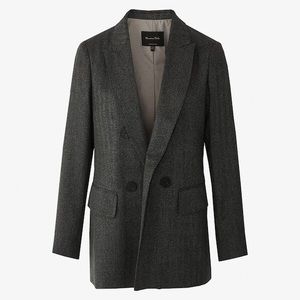 NWOT Massimo Dutti Slim Fit Herringbone Blazer